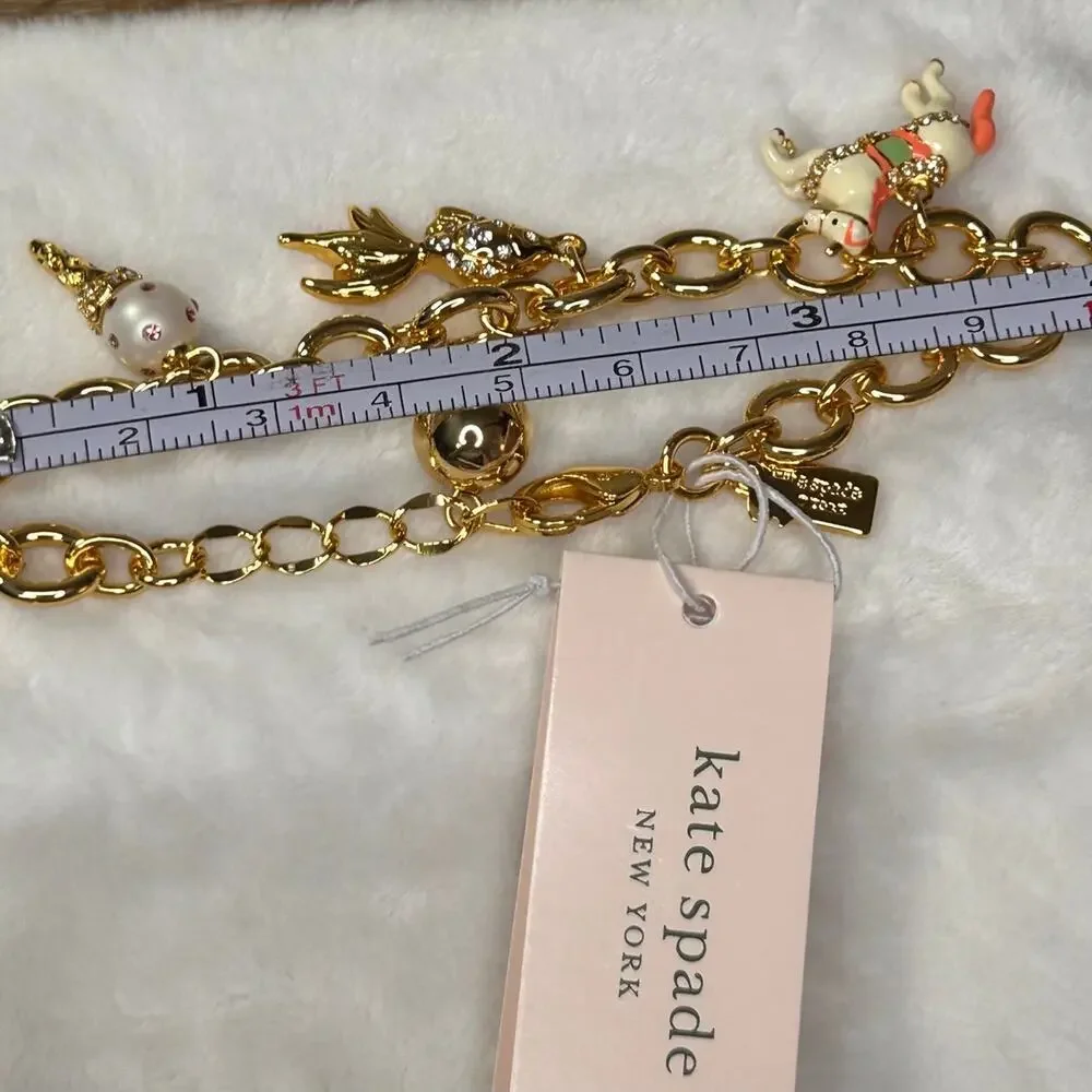 NWT Kate Spade Carousal and Ice Cream charm bracelet - Picture 6 of 7